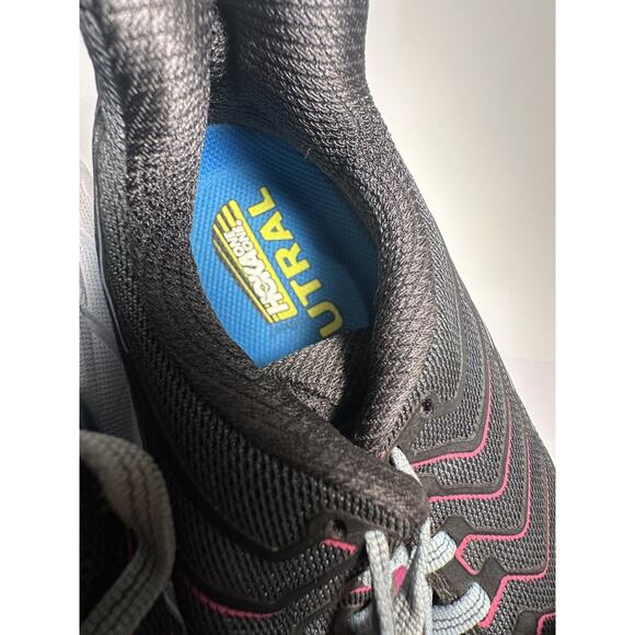 Hoka One One Clifton 4 Women’s 7.5 Black Pink Gray Running Shoes Neutral Cushion - Picture 6 of 8
